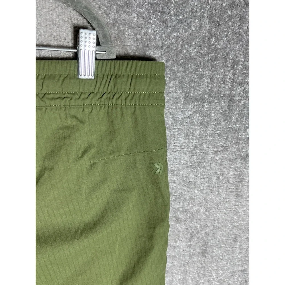 All In Motion Ripstop Pants Mens Size XL Green Stretch Drawstring Pockets UPF50+